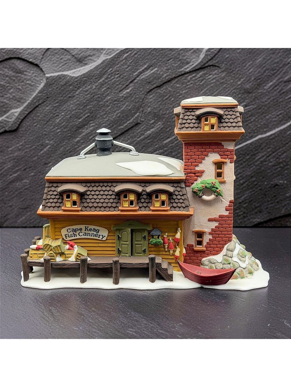 Vtg Department 56 Cape Keag Fish Cannery New England Village 5652 W Original Box